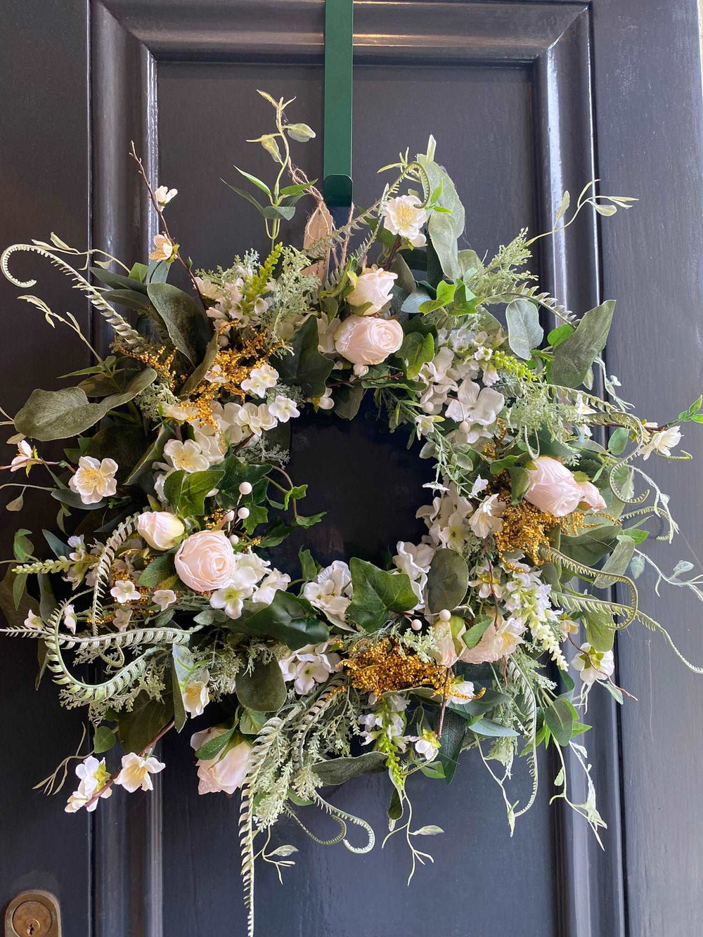 Mimosa Faux Flower Wreath