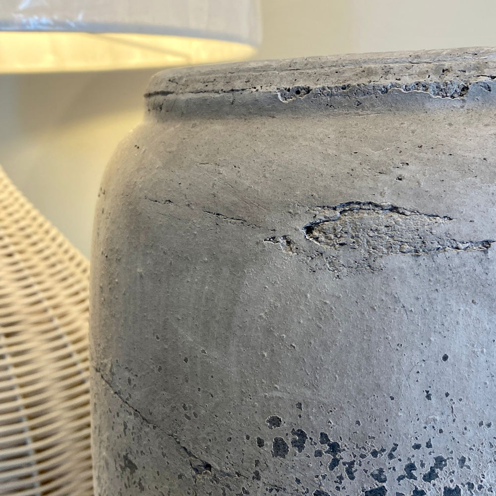 The 'Venice' Distressed Cement/Stone Tall Vase