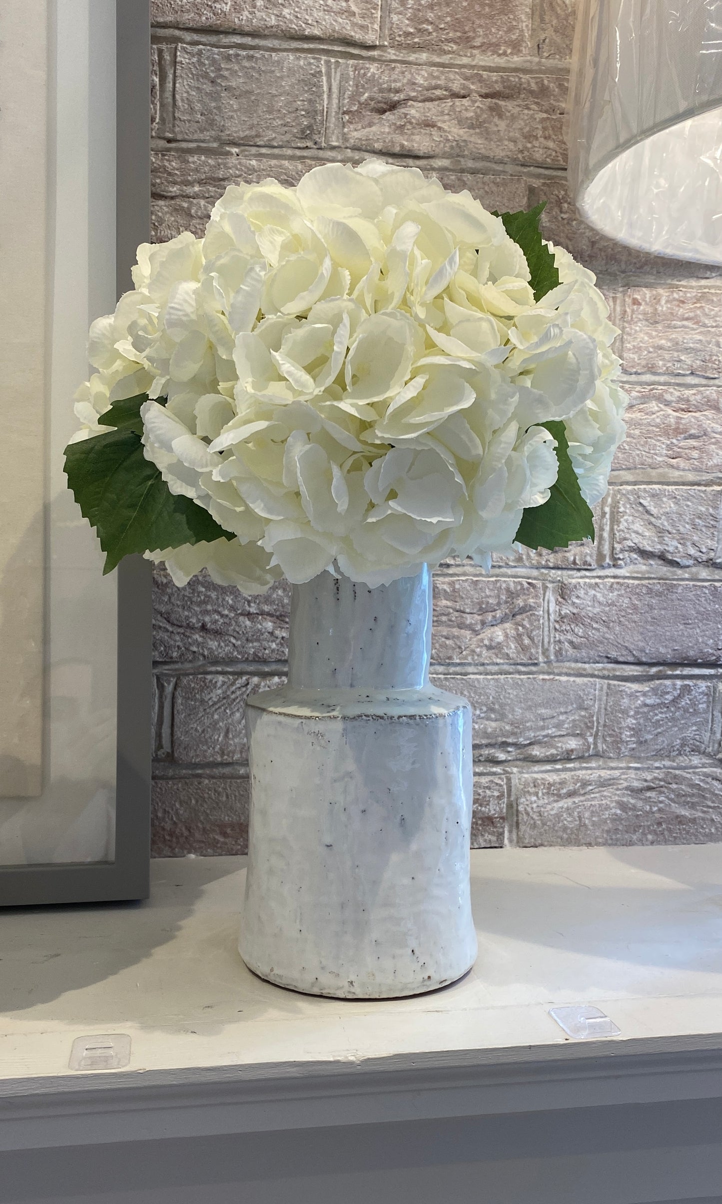 Faux White Hydrangea