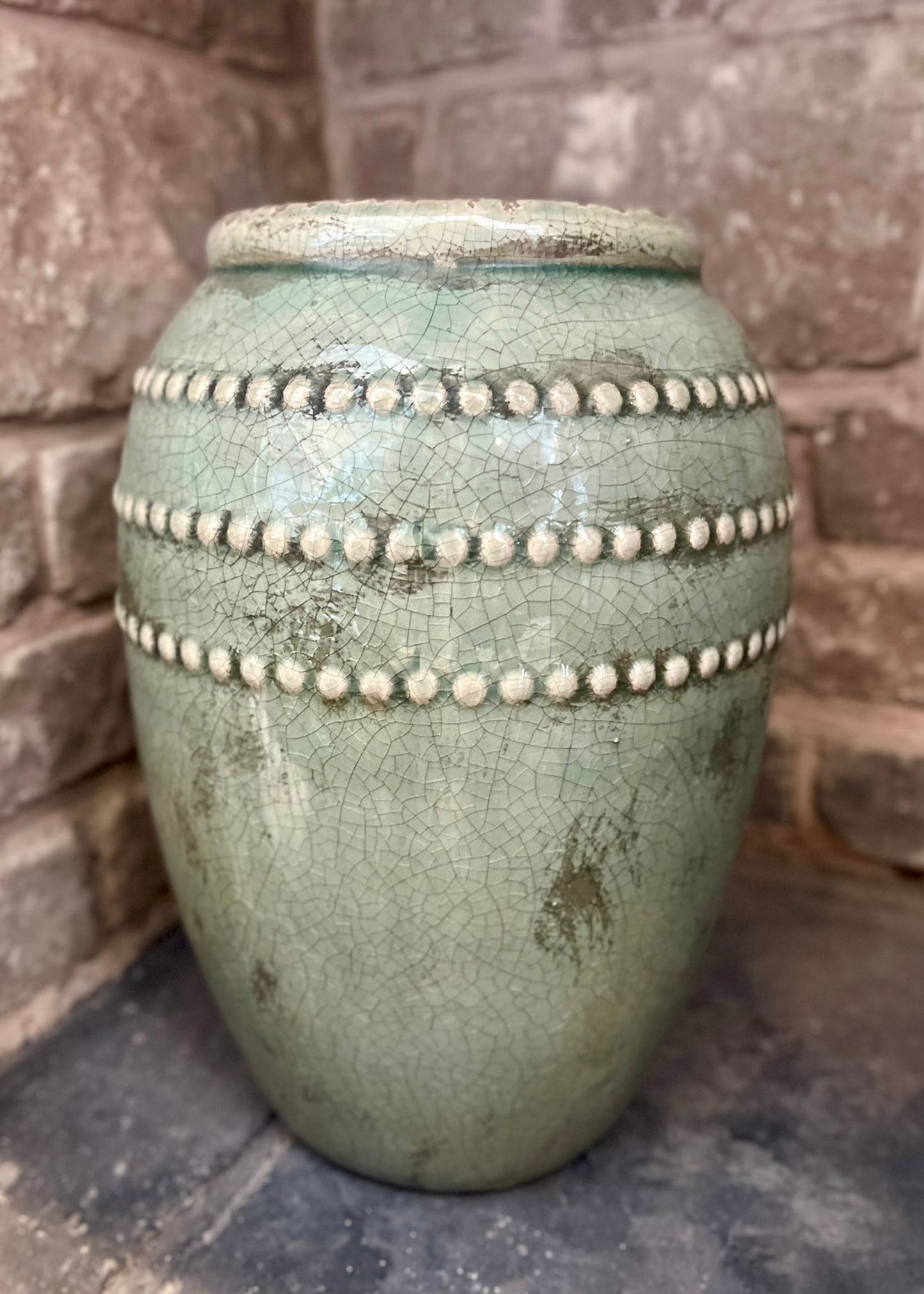 Athena Jade Green Celadon Bobble Vase