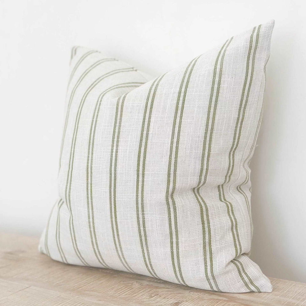 
                      
                        Darcy Olive Stripe Duck Feather Cushion 45x45cm
                      
                    