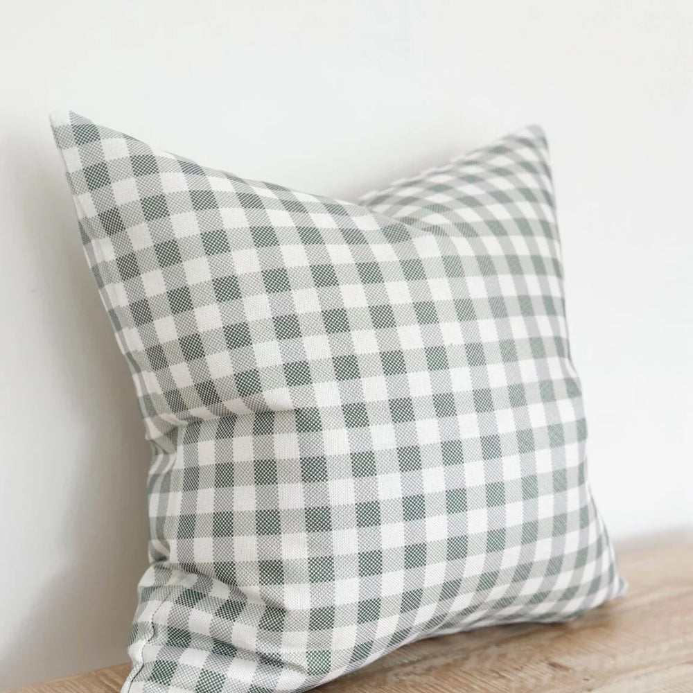 
                      
                        Iris Green Check Duck Feather Cushion 45x45cm
                      
                    