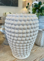 The Dotty Large White Bobble Vase