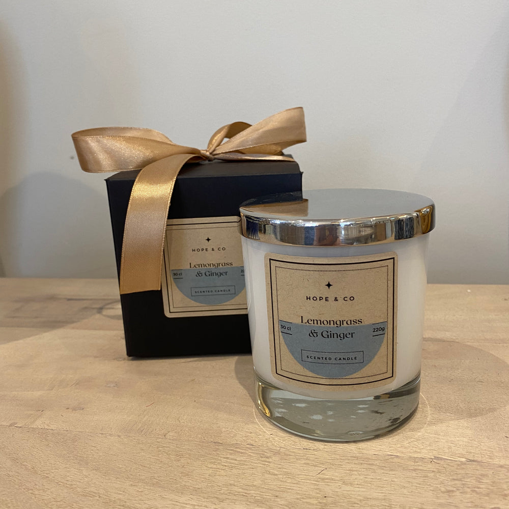 
                      
                        Hope & Co 'Lemongrass & Ginger' Scented Candle
                      
                    