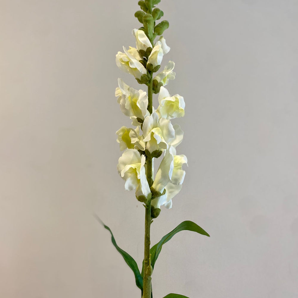 White Artificial Snapdragon Stem