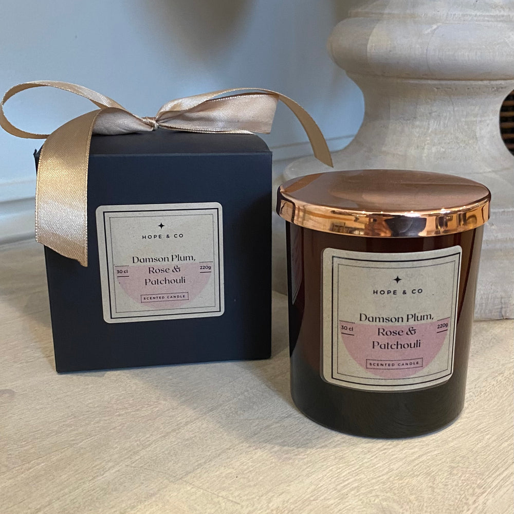 
                      
                        Damson Plum, Rose & Patchouli Scented Candle
                      
                    