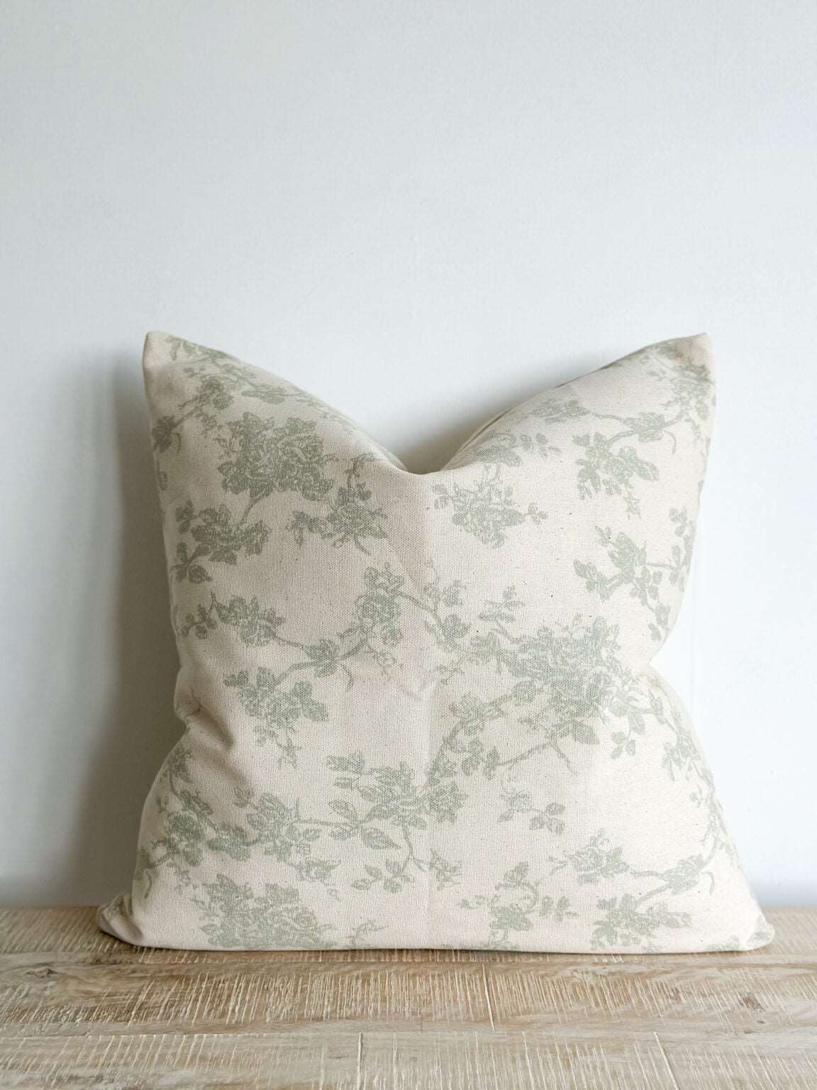 Eloise Oatmeal & Sage Patterned Cushion 45x45cm