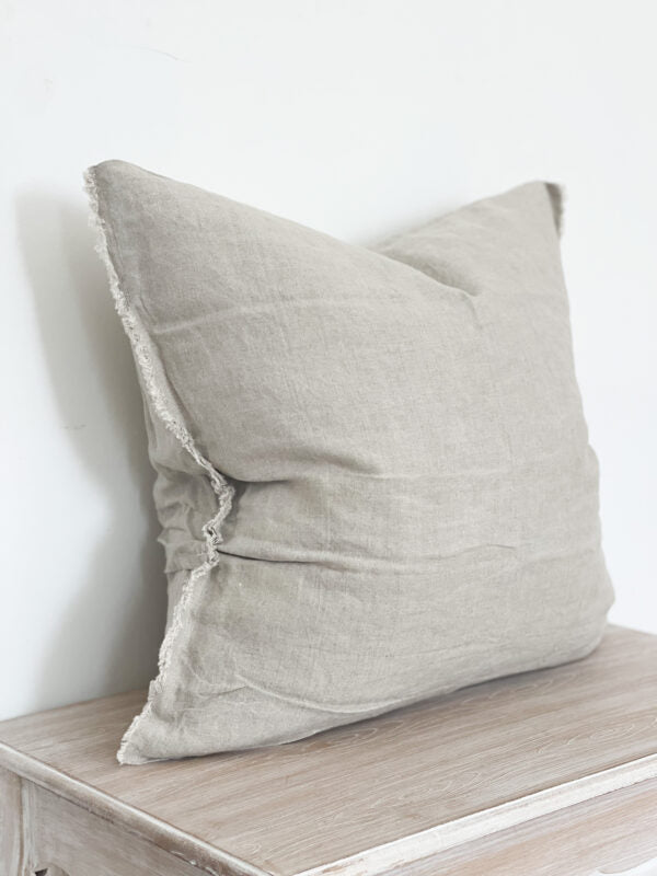 
                      
                        Camille Frayed Edge Natural Cushion 45×45cm
                      
                    