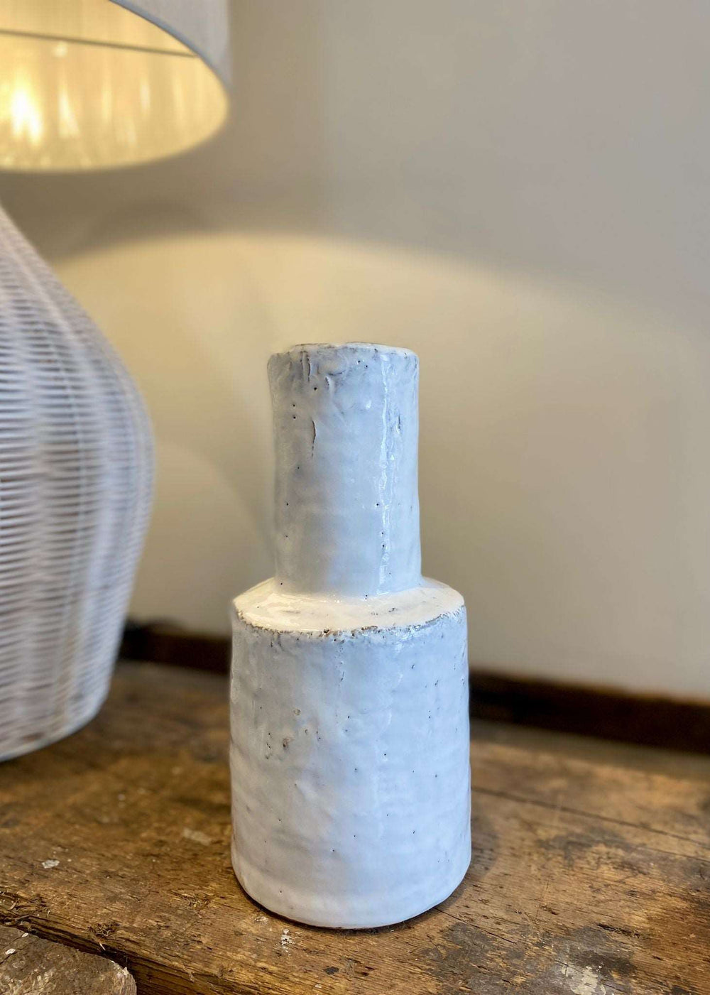 The Laurie Small Sculpt Runny Glaze Vase