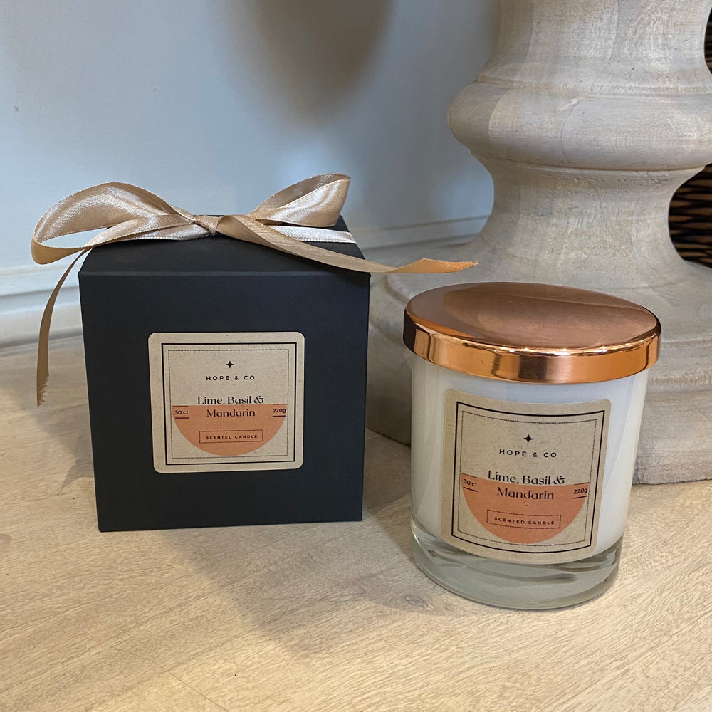 Hope & Co 'Lime, Basil & Mandarin' Scented Candle