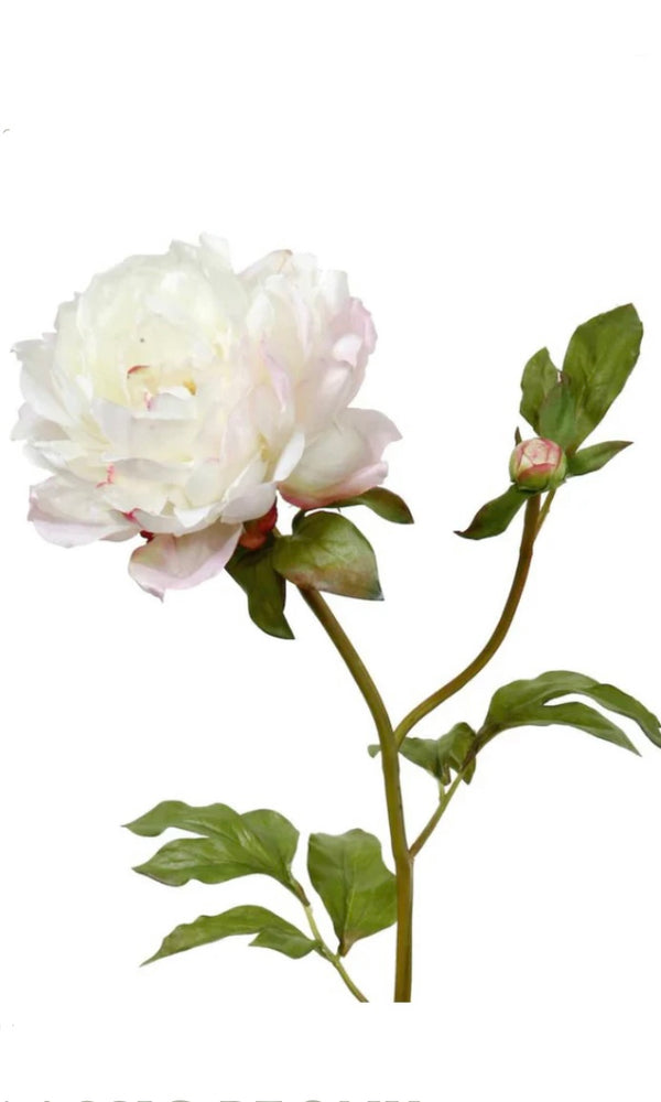 White Artificial Classic Peony