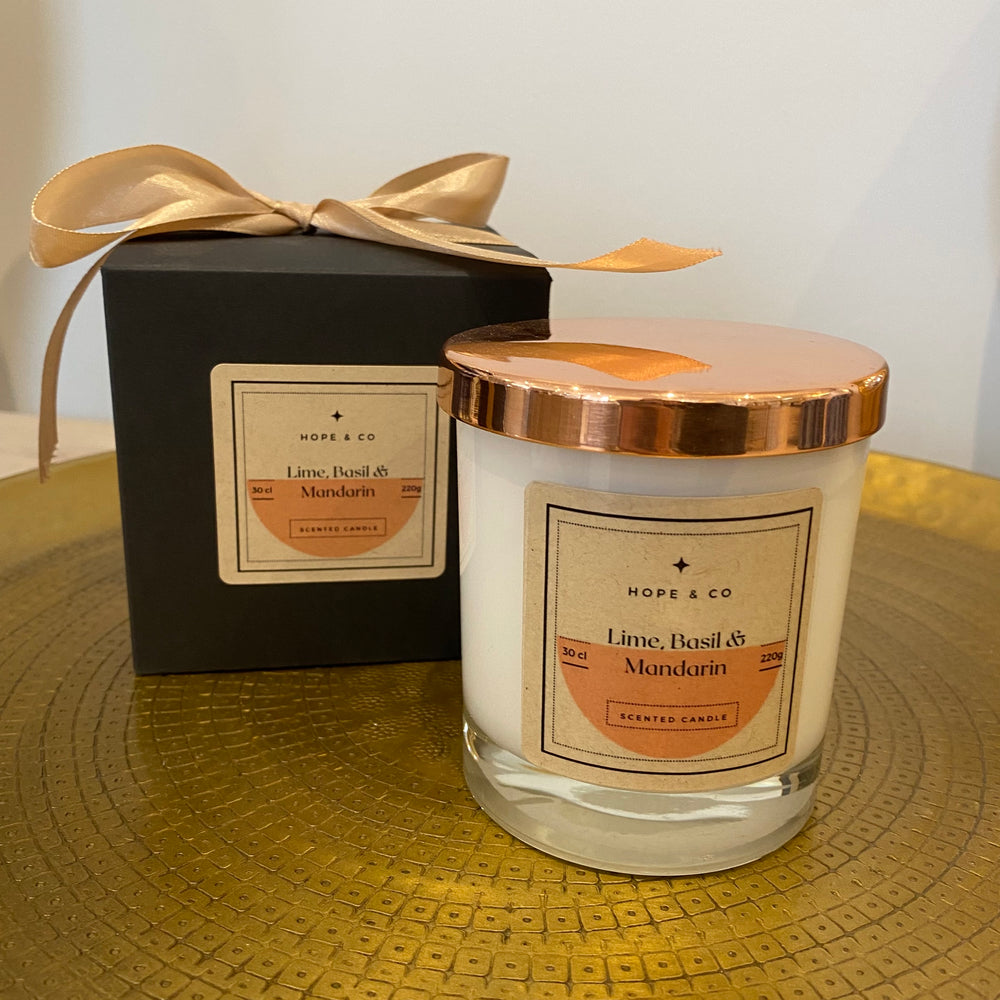 Hope & Co 'Lime, Basil & Mandarin' Scented Candle