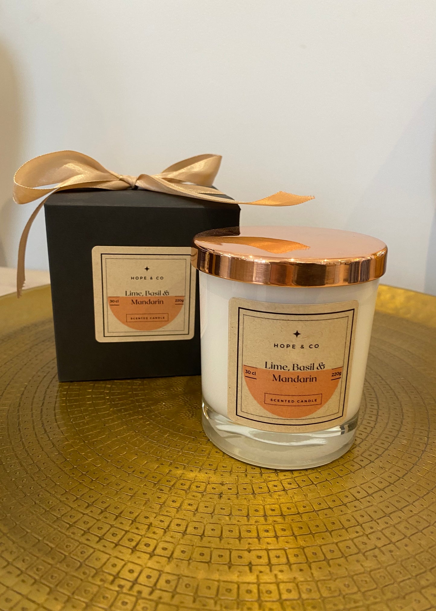 Hope & Co 'Lime, Basil & Mandarin' Scented Candle