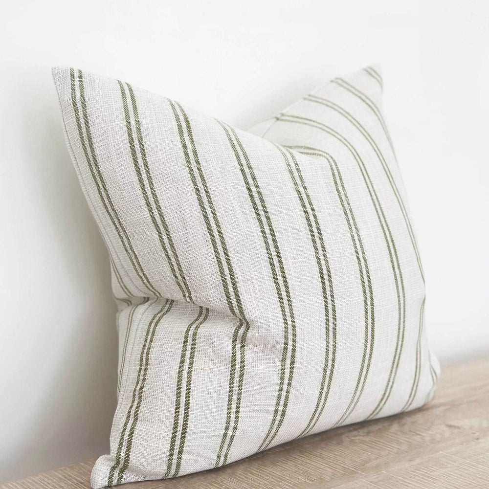 
                      
                        Darcy Olive Stripe Duck Feather Cushion 45x45cm
                      
                    