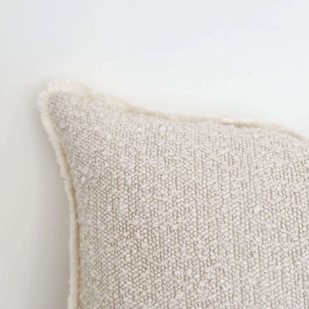 
                      
                        Ophelia Cream Boucle Feather Cushion 50×30cm
                      
                    