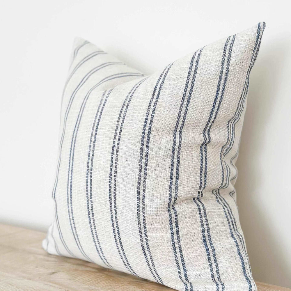 
                      
                        Darcy Blue Stripe Duck Feather Cushion 45×45cm
                      
                    