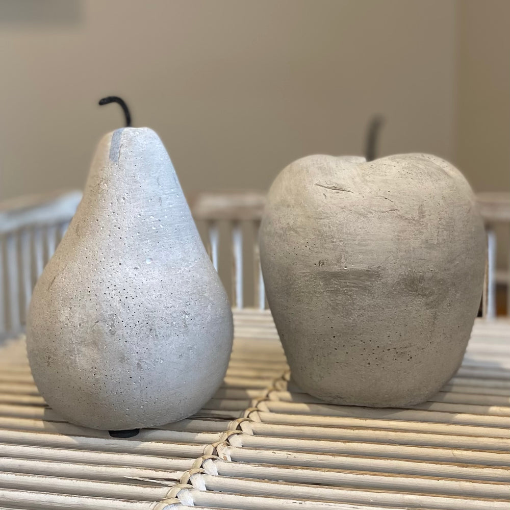 Cement Pear Ornament