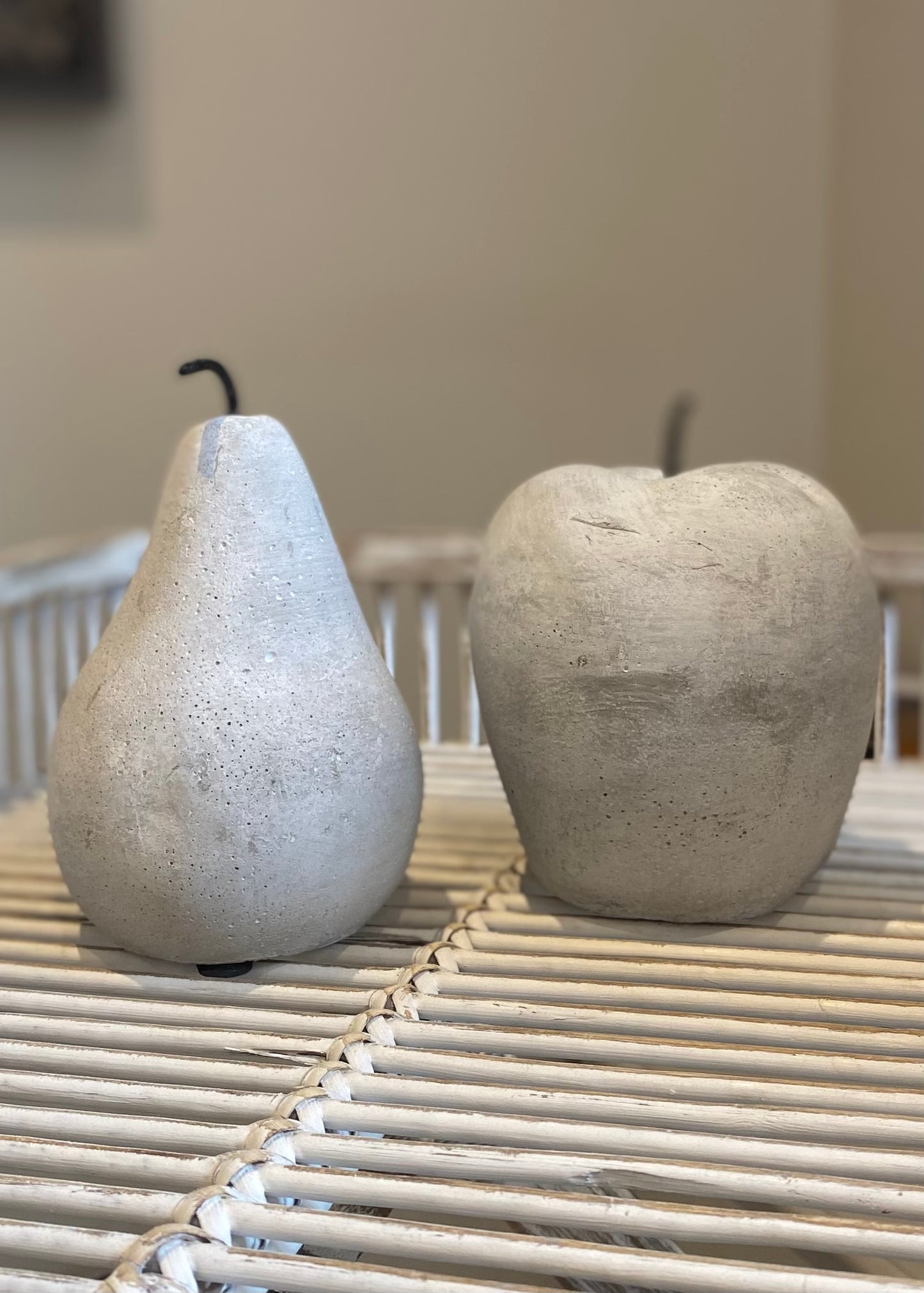 Cement Pear Ornament