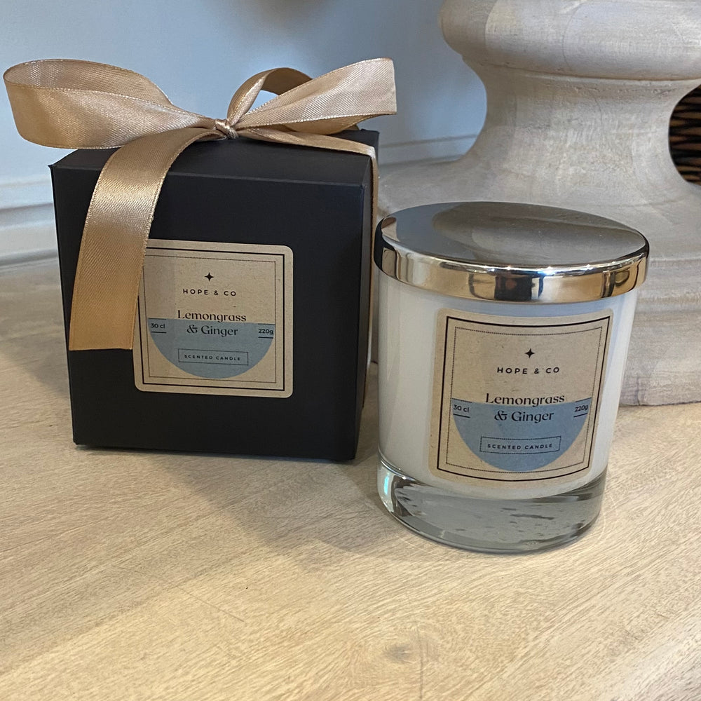 
                      
                        Hope & Co 'Lemongrass & Ginger' Scented Candle
                      
                    