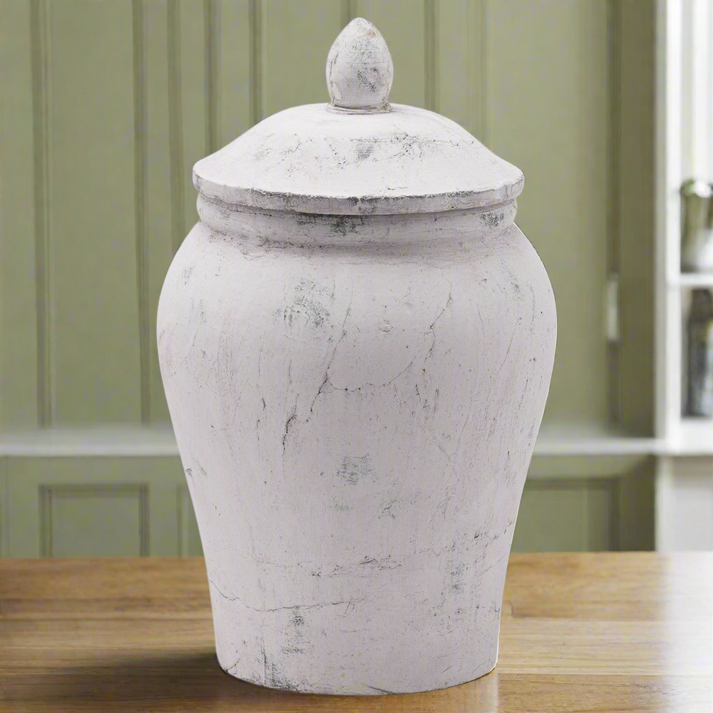 Bloomville Stone Ginger Jar