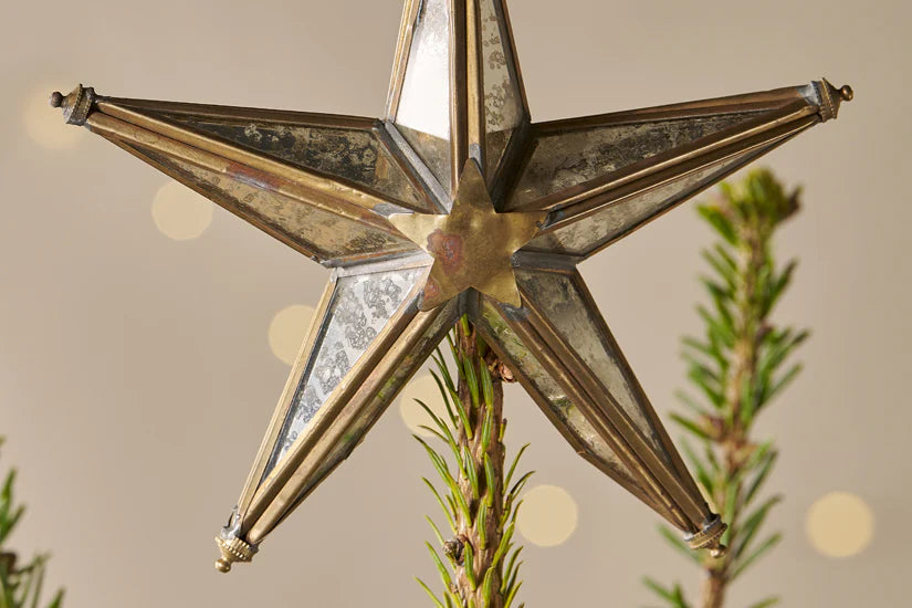 
                      
                        Antique Brass Star tree topper
                      
                    