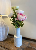 The Laurie Small Sculpt Runny Glaze Vase