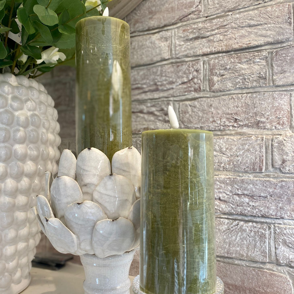 
                      
                        Faux Flame - Moss Green Candles
                      
                    