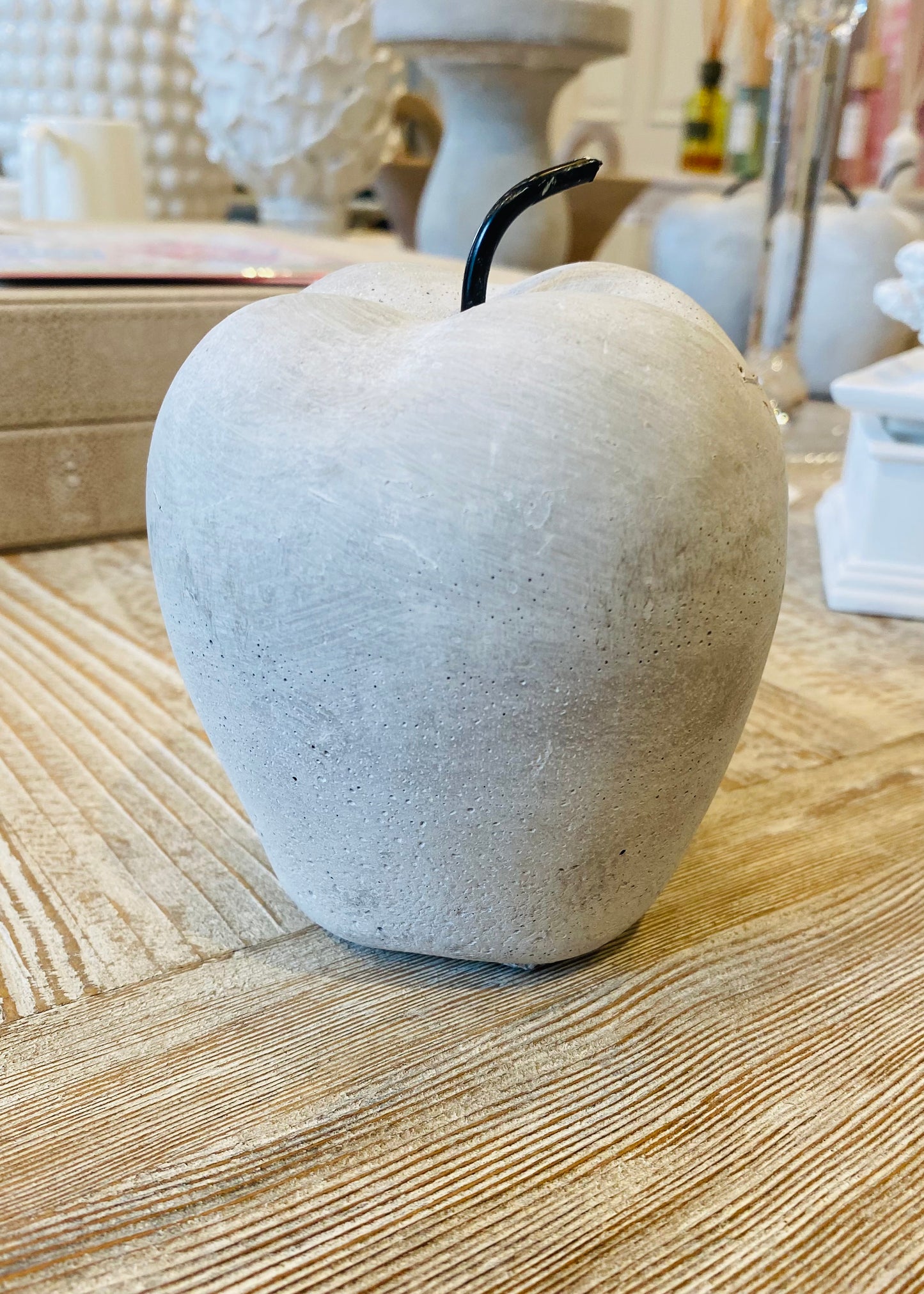 Cement Apple Ornament