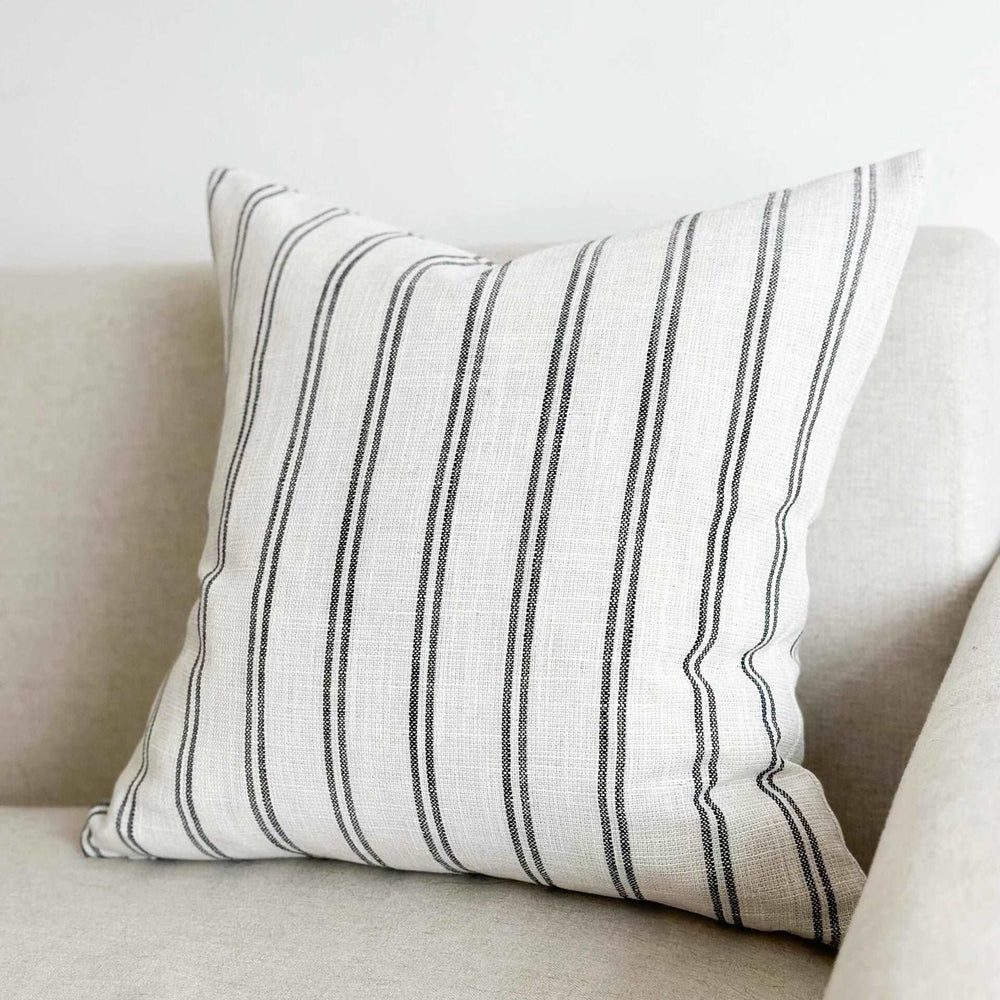 
                      
                        Darcy Black Stripe Duck Feather Cushion 45×45cm
                      
                    