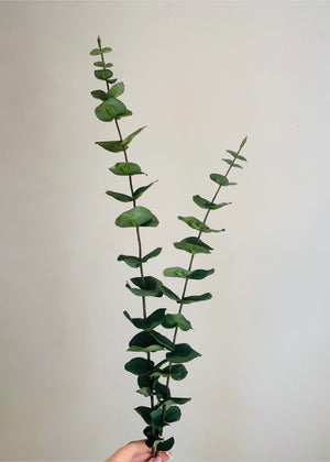 Faux Tall Green Eucalyptus Steam