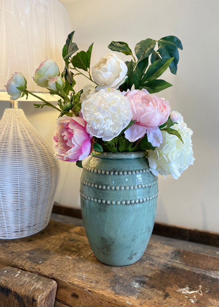Athena Jade Green Celadon Bobble Vase