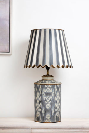 The Ophelia Ivory Table Lamp with Scalloped Shade