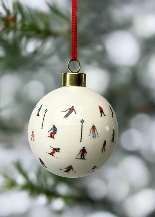 Skiers & Markers Christmas Bauble