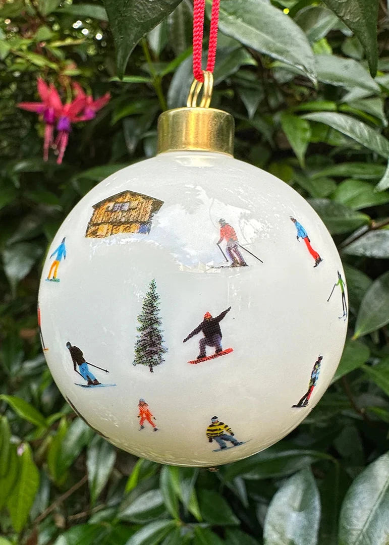 Ski Cabin Christmas Bauble